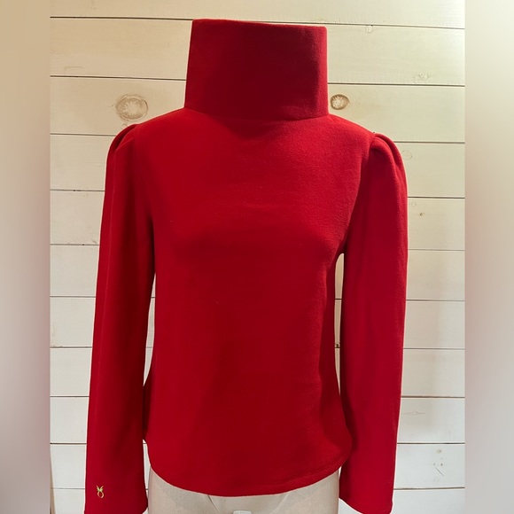 Dudley Stephens Sweaters - Dudley Stephens fleece Palmer puff sleeve turtleneck